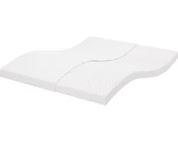 vidaXL - Schuimmatras - 7 - zones - hardheid - 20 - ILD - 180x200 - cm - wit