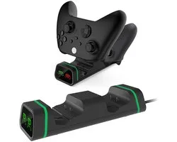 YONO Controller Oplader geschikt voor Xbox Series X / S / One - Oplaadstation met 2 Accupacks - Dual Charging Dock - Inclusief Batterijklepjes