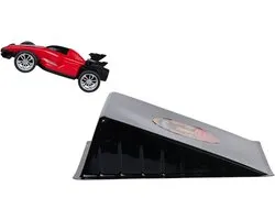 Eddy Toys Jumping Racer - Racebaan Speelgoed met Springeffect - Gemaakt van Kunststof - Kleur Blauw en Rood - Afmetingen 61,9 x 17,8 cm - Werkt Zonder Batterijen - Geschikt Vanaf 3 Jaar