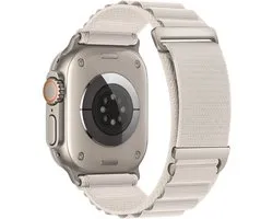 Alpine Loop Bracelet Sport en nylon Starlight – Compatible avec Apple Watch 49 mm, 46 mm, 45 mm, 44 mm, 42 mm (série 3/2/1) – pour homme et femme, réglable avec crochet en C en métal pour iWatch Ultra 2, iWatch Ultra Series SE/10/9 /8/7/6/5/4/3/2/1