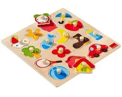 Goula Vormenpuzzel Silhouette Junior Hout 15 Stukjes