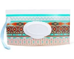 SnelShoppen - Tissue Box Baby Wet Wipe Pouch - Schattige Snap-Strap Herbruikbare Doekjeszak met Flip Cover - Handige Accessoire voor Kinderwagens - Ve