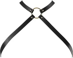 Bijoux Indiscrets Maze Chest Thin Harnas  - Zwart