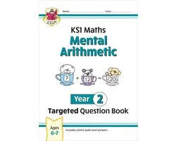 CGP Year 2 Maths- KS1 Maths Year 2 Mental Arithmetic Targeted Question Book (includes Online Answers & Audio Tests)