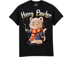Harry Potter Hairy Pawter Cat The Coloured House T-shirt S