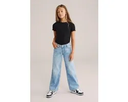 T-shirts côtelés WE Fashion Filles , lot de 2