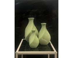 Studio Vaseo Flowa Grass – Set van 3 Vazen – 3D Geprint – Duurzaam Ontwerp