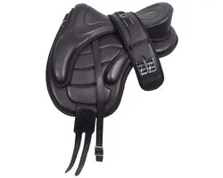 Selle sans arçon Pagony en Cuir - Taille : 17 pouces - Zwart - Cuir
