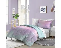 dream FACTORY Easy-Wash Super Zacht Microfiber Dekbed Beddengoed, Polyester, Roze Twilight, Full