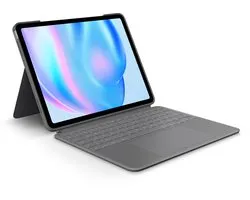 Logitech Combo Touch - Tablettoetsenbord - QWERTY US - International Smart Connector - Grijs