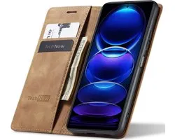 Hoesje geschikt voor Xiaomi Redmi Note 12 Pro 5G / Poco X5 Pro - Book Case Leer Slimline Bruin