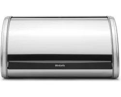 Brabantia Broodtrommel - met Schuifdeksel - Medium - Matt Steel