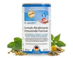 Dr. Jacob’s Alkaliserende Formule Poeder - Mineralen Citraten met Magnesium, Kalium, Calcium & Zink - Met zink voor het zuur-base metabolisme - Voedingssupplement - 300 g