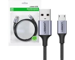 Ugreen - kabel - USB - micro USB 1m grijs - (60146)
