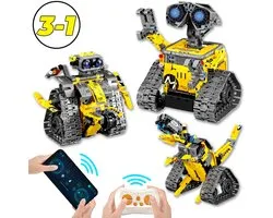 Kit de construction de robot Qualitá® 3 en 1 - Jouets robots - Enfants - Programmable - STEM - Jouets Éducatif - À partir de 7 ans - Garçons - Contrôlable