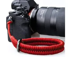 YONO Camera Polsband Vintage - Hand Strap - Wrist Riem - Universeel - Rood