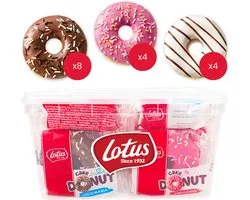 Lotus Cake Donuts mega mix - Pinkylicious, Zebra Kiss & Choco Mania - 544g