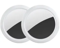 Guardyan® Slimme GPS Tracker Wit- Apple Find My - Koffer Tracker - GPS tracker - Bagage tracker - Sleutelvinder - Keyfinder voor sleutels - Sleutelzoeker - Sleutelhanger geschikt voor AirTag - 2 Stuks