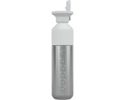 Dopper Flip White Paille + Acier 490ml Pack