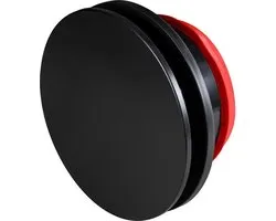 Whisper Designventiel 125 mm kunststof zwart