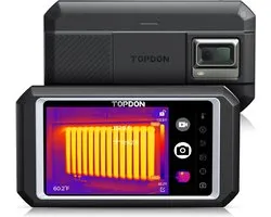 Topdon TC003 - Warmtebeeldcamera - Warmtecamera - Infrarood camera - -20 tot 550°C - WiFi en Bluetooth - 5 inch Touchscreen - 256x192px - Inclusief beschermhoes
