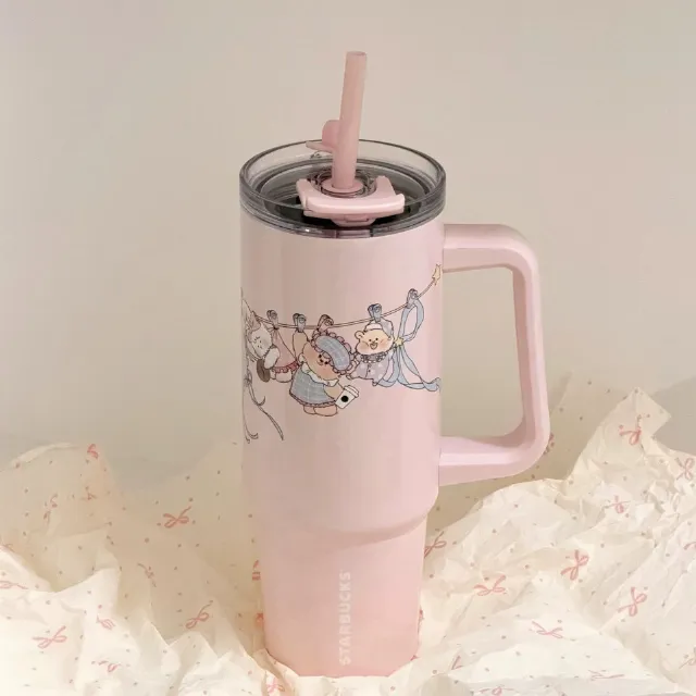 Starbucks China 2026 Starry Night Sweet Dreams Party 30oz Dual-sip Straw Tumble