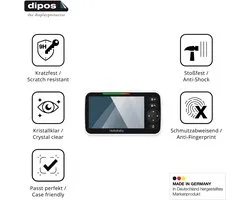 dipos – 2x Pantserfolie geschikt voor HelloBaby HB6550 | 9H Screenprotector