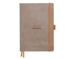 Rhodia Goalbook – A5 – 120 Bladen – Dotted – Ivoorkleurig Papier 90 g/m² – Elastieksluiting - Taupe