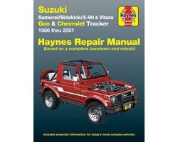 Suzuki Samurai/Sidekick/x-90/vitara & Geo/Chevrolet Tracker Automotive Repair Manual Haynes Automotive Repair Manual Series