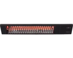 Sunred - Terrasverwarmer - Triangle - Dark lijn - Zwart - Wand model - Carbon rosé goud technologie - 2500 W - ECO - 9 standen - Afstand bestuurbaar - SMART - APP - Timer - Elektrische heater - SMART heater - SLIMME heater