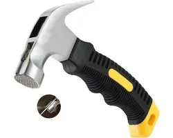 Kleine Claw Hammer 8 oz met Schokabsorberende Grip - Handige Hamer voor Kamperen en Kleine Spijkers