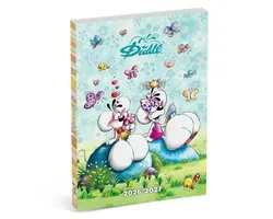 Diddl Schoolagenda 2026-2027 Blauw Internationaal 1dag/pag 12x17.5 cm - van 27 juli 2026 t/m 18 juli 2027