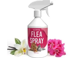 Petsly Flea Spray - Spray Anti-Puces sans DEET - Spray Environnemental Végétal - Anti-Puces pour la maison - Alternative Collier Anti-Puces - 500ml