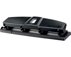 Essentials Metal 4-gaats perforator - zwart - 10/12 vel