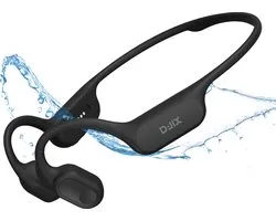 D-JIX - Triton 600 – Draadloze Koptelefoon met Beengeleiding – Open-Ear – Bluetooth 6.0 – Ingebouwde MP3-speler 32 GB – IP68 Waterdicht tot 10 m – 15 uur Batterij – Zwart