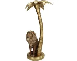 SVJ Home Decorations Chandelier Candelabra Lion - 19 x 16 x 36,5 cm - Marron