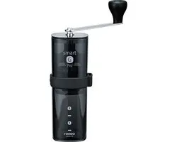 Hario - Mill à Coffee Smart G PRO Transparent Noir (nouveau modèle 2024) moulin à café manuel / moulin à main