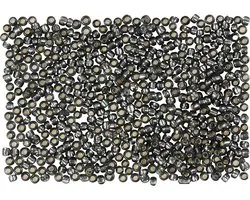 Rocailles, dim.15 / 0 mm, d: 1,7 mm, 500 gr, gris vert