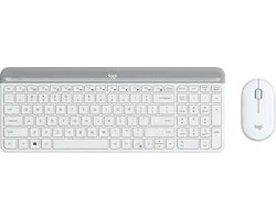 Logitech MK470 Qwerty toetsenbord + muis - Wit