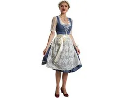 dressforfun - Midi-Dirndl Kleinwalsertal model 2 XL - verkleedkleding kostuum halloween verkleden feestkleding carnavalskleding carnaval feestkledij partykleding - 304643
