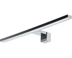Kwazar Luminaire Éclairage de miroir LED salle de bain 10W 800LM 50cm blanc neutre 4000K IP44 230V applique murale lampe de miroir, éclairage de miroir d'armoire de salle de bain Elena Argent