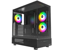 Montech XR Zwart - Modèle moyenne tour ATX - noir