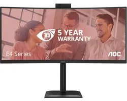Moniteur d'ordinateur AOC CU34E4CW/75 86,4 cm (34") 3440 x 1440 Pixels Noir
