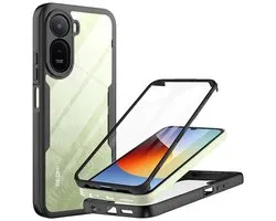 Hoesje geschikt voor Xiaomi Redmi A7 Pro - Techsuit ColorVerse 360 Case met Screenprotector - Zwart