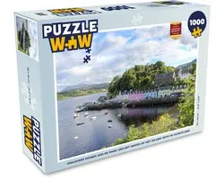 Puzzel Gekleurde huisjes aan de rand van het water op het eiland Skye in Schotland - Legpuzzel - Puzzel 1000 stukjes volwassenen