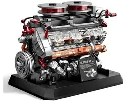 Zhe Gao 95008 Tiger tank speed engine bouwset | World of wars champions icons modelbouw | Leger speelgoed ideas voor expert volwassenen & kinderen | Engine star bouwpakket | Motor niet geschikt voor Lego technic | Bouwdoos met 1236 bouwstenen