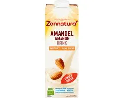 Zonnatura Amandel Drink Ongezoet Biologisch - 1000 ml