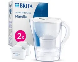 BRITA - Waterfilterkan - Marella Cool - 2,4L - Wit - incl. 2 MAXTRA PRO ALL-IN-1 filterpatronen - Voordeelverpakking