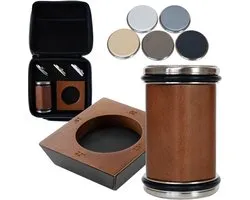 Jake Boss® Rollende Messenslijper Set - Slijpsteen voor Gladde Messen - 5 Diamantstenen - Aanzetstaal Diamant - Wetstaal & Wetsteen - Knife Sharperner - Sharptool met 4 vaste hoeken - Incl. Bewaarkoffer