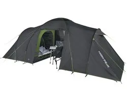 High Peak Como 6.0 - Koepeltent - 6-Persoons - Donkergrijs/groen